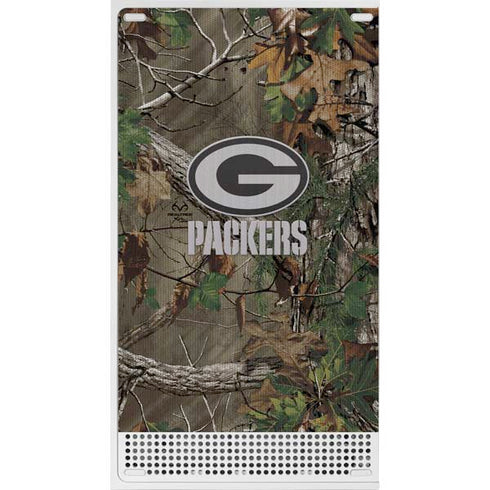 NFL Green Bay Packers Realtree Xtra Green Camo Xbox Series S Console Skin